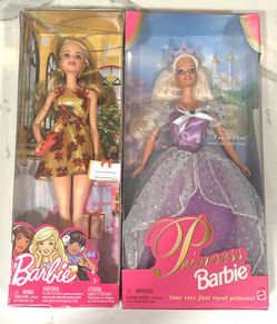 TWO MATTEL BARBIE DOLLS NEW IN ORIGINAL BOX