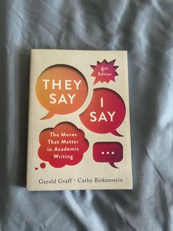 They say I say