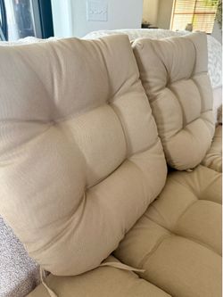 Set of 6 Outdoor Patio Chair Cushions 18x18x3