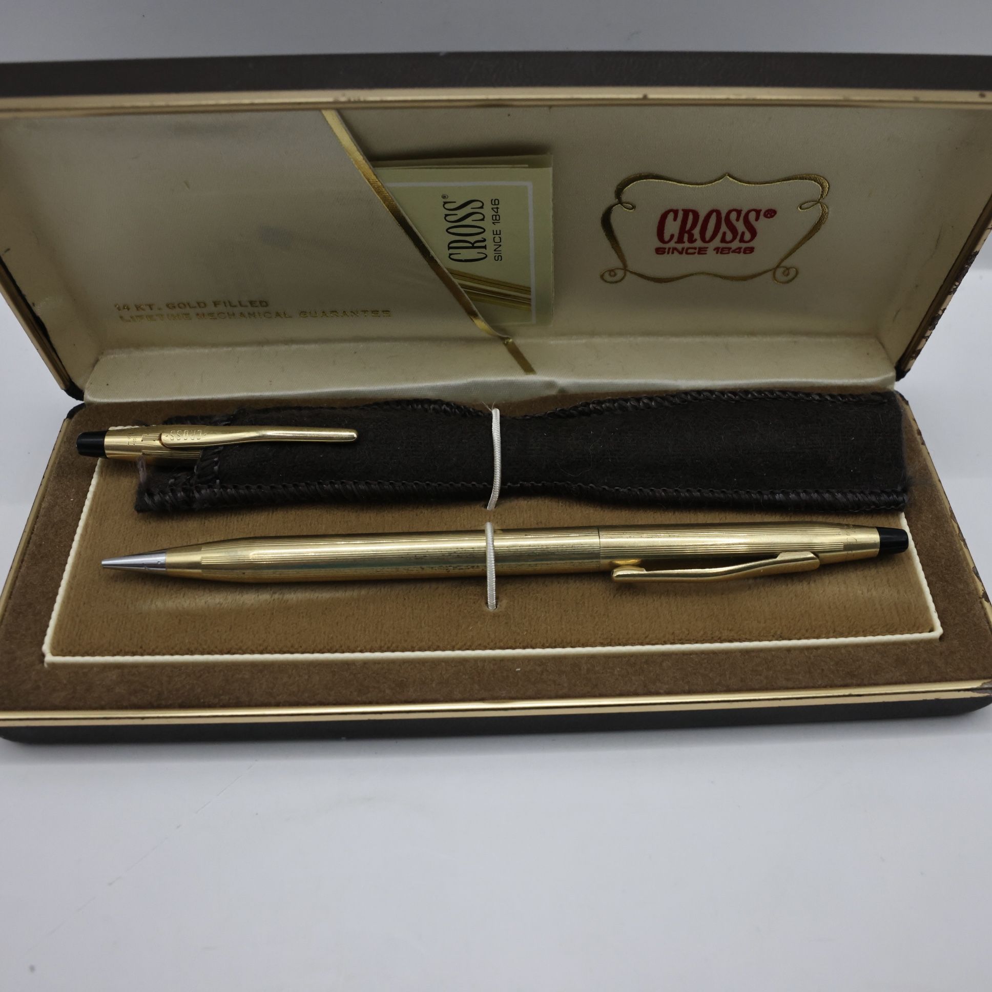 Cross 12K Gold Filled Ballpoint Pen & Mechanical Pencil Set