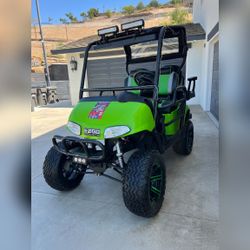 EZ-GO Green Off-Road Golf Cart Like New Roll Cage Knobby Tires – Norco, CA