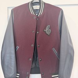 Coach Men’s Wool & Leather Varsity/ Bomber