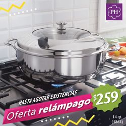 Princess House Cacerola Honda 14qt Vida Sana 