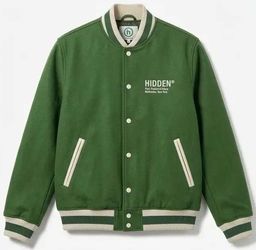 Hidden NY Green Varsity Jacket - Size Medium - NWOT