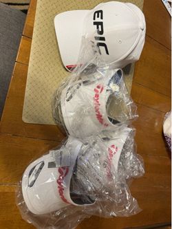 Epic flash Callaway golf hat and 3 Taylormade visors