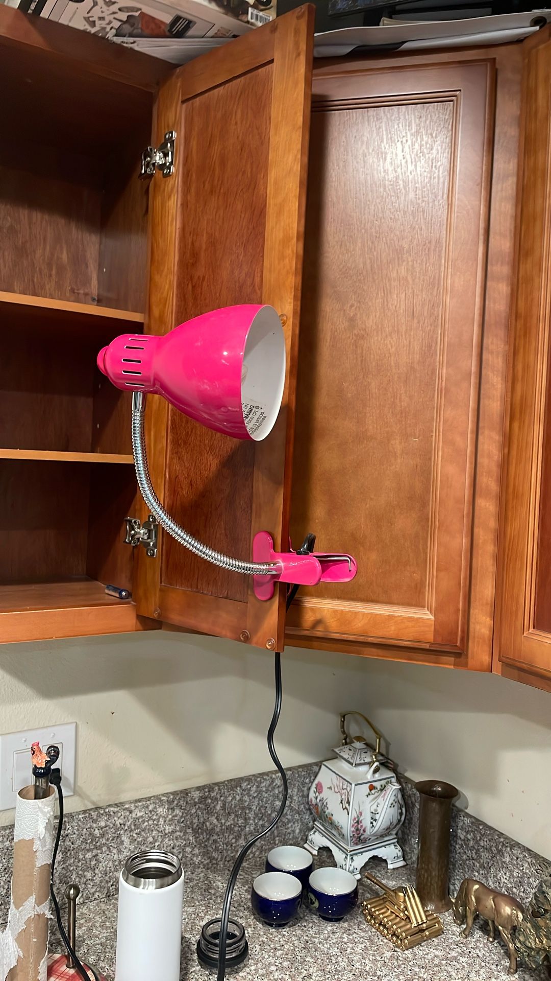 Flexible, Pink Light With Clip.