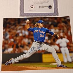 Noah SNYDERGAARD NEW York METS 8x10 Auto Signed Photo