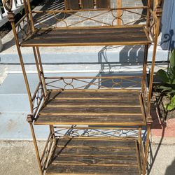 Nice Wood & Iron Buffet Light Weight Sturdy 