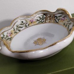 ANTIQUE NIPPON PORCELAIN BOWL 6"×2" - AC25