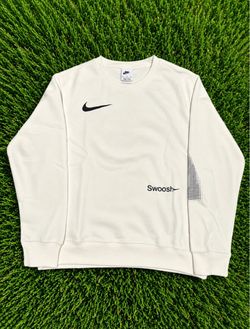 Cream Nike Swoosh crewneck Swoosh sweatshirt