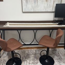 Bar table with stools