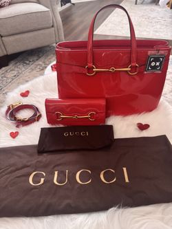 Gucci Bright Bit Tote With Strap And Matching Wallet