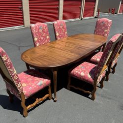 French Provincial Dining Table With Chairs