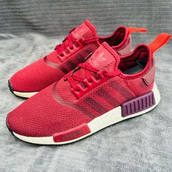 Adidas Originals NMD R1 Stencil Pack Low Womens Shoes Maroon Red Size 8 #G27937
