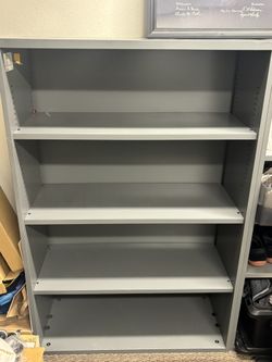 4 Shelf Metal Bookcase 