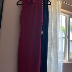 Burgundy Dress 