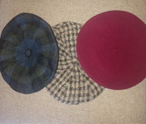 3 Berets Hats Caps