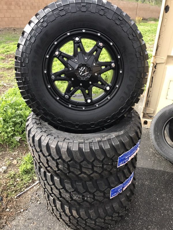 New 33x12.5x17 Mudd Terrain Tires and Wheels F-150 Silverado Sierra TACOMA Jeep and more
