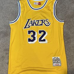Magic Johnson Throwback Lakers Jersey Size Large