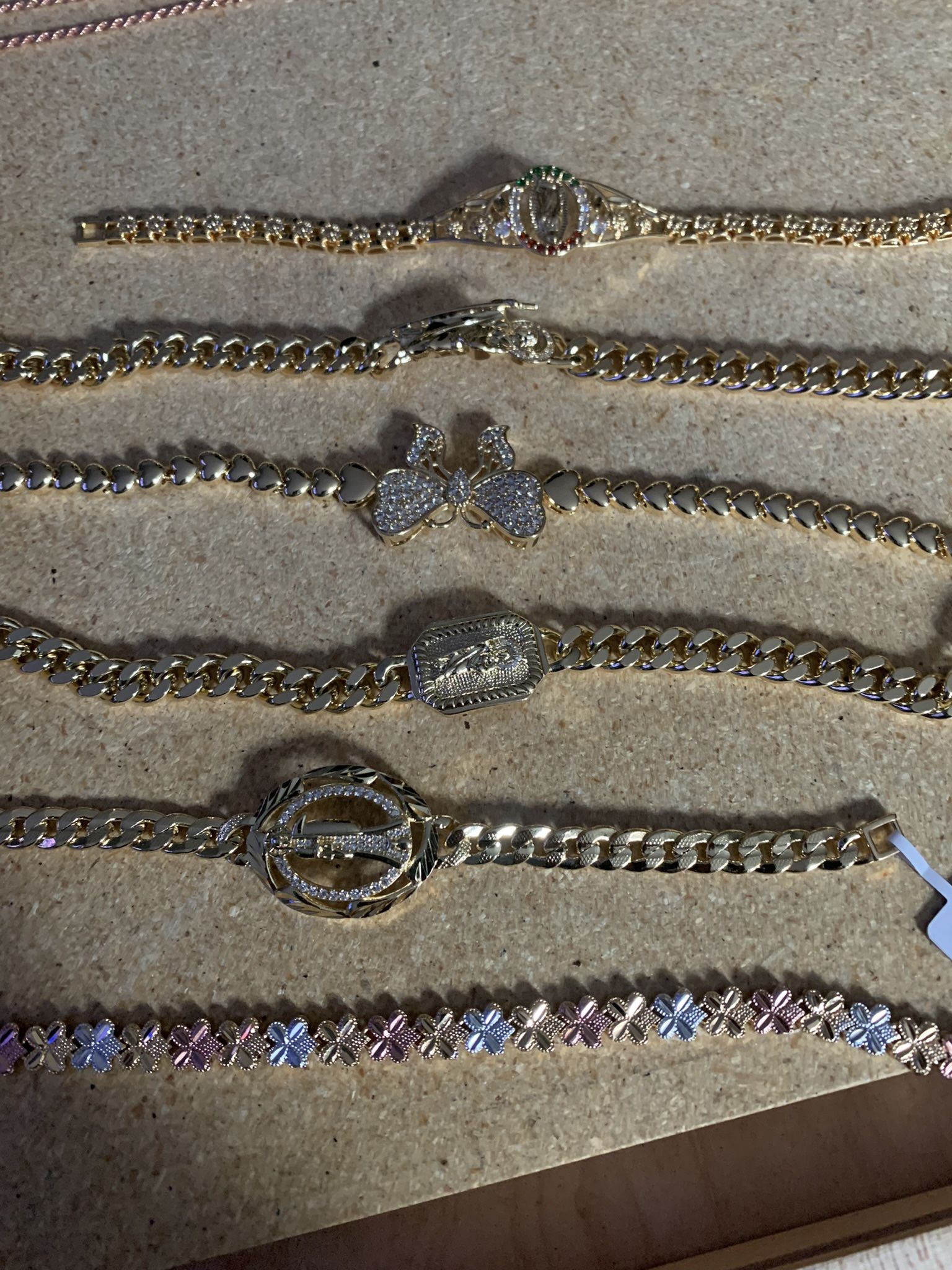 14k Gold Plated Bracelets ( Not Real gold)