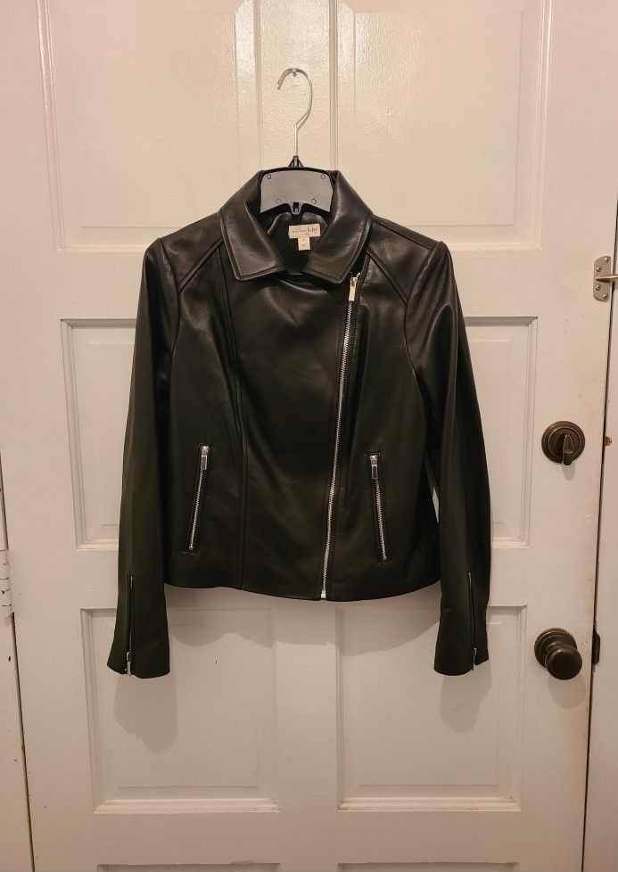 Jacket Soft 100% Leather Woman's M Maison Jules