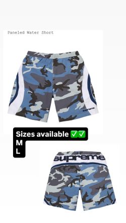 Supreme SS26’ week 13 Paneled Water Short Blue Camo M, & L