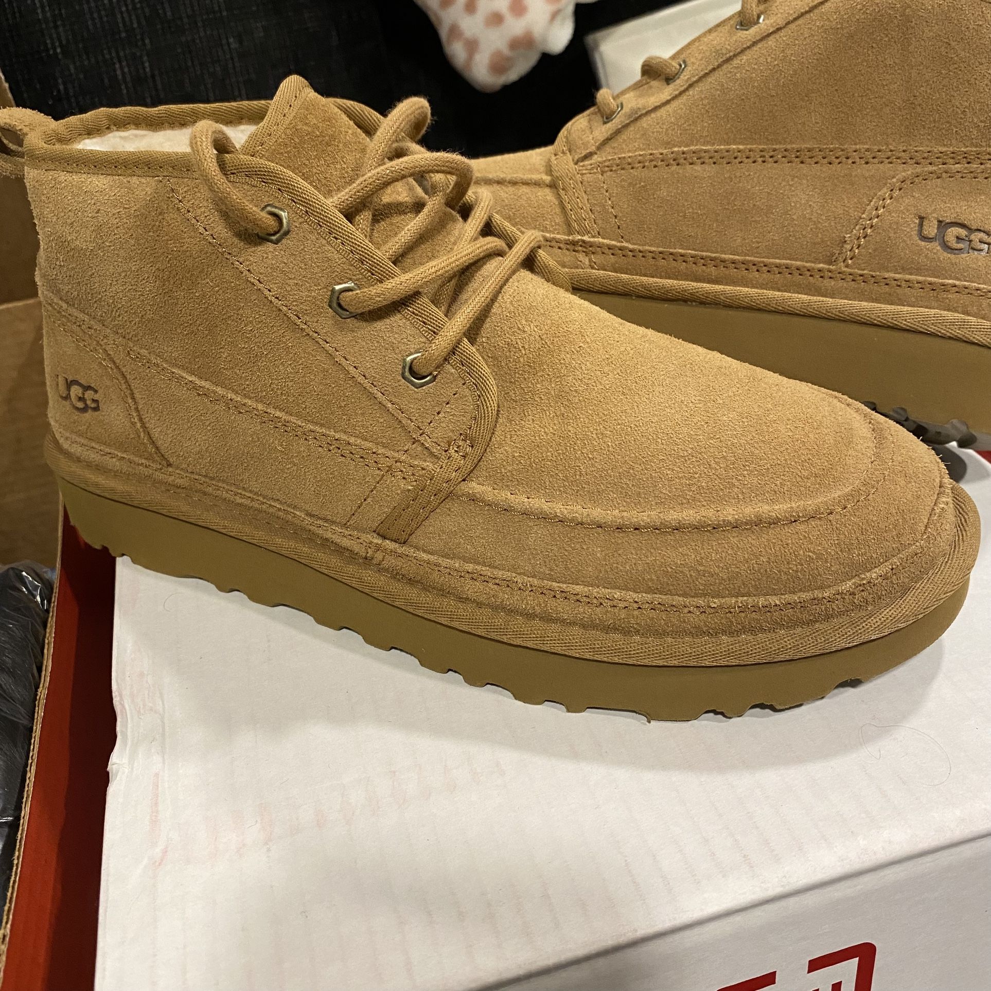 UGG Australia Neumel Suede Boots for Men, Size Chestnut No Box