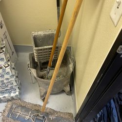 Mop Mop Bucket And Broom $20