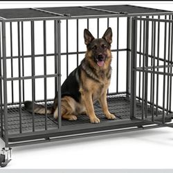 48 in Heavy Duty Dog Crate for Large Dogs,