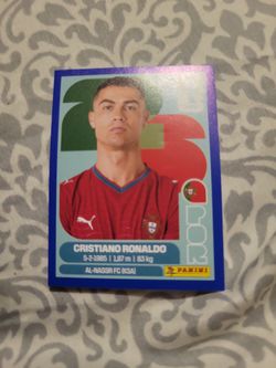 Fifa 2026 world cup Ronaldo sticker blue border