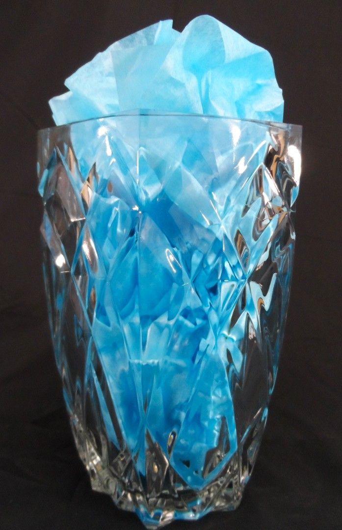 Vintage Vase - Crystal - Made in France - Diamond-Cut Pattern