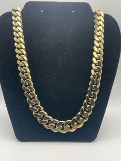 14k Plated Cuban Link Chain