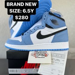 DS Jordan 1 University blue Sz 6.5Y $280