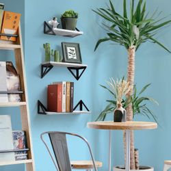 NEW Gray Modern shelves for home decor, living dining set office