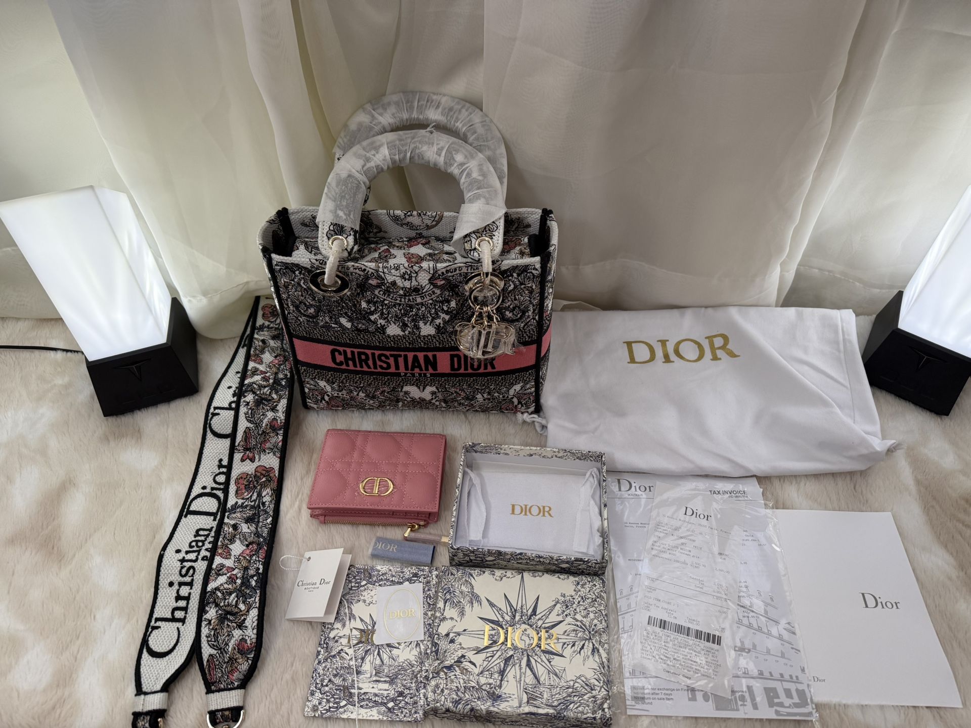 Christian Dior Luxury Bundle – Tote, Wallet, Strap & Accessories