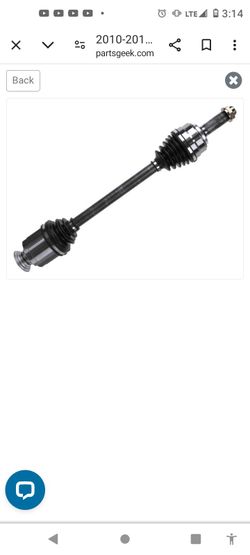 Acura MDX Driver Side Front Axle 08   -14