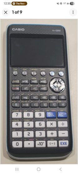 Casio FX-CG50 Graphing Calculator White Case Grey Face 