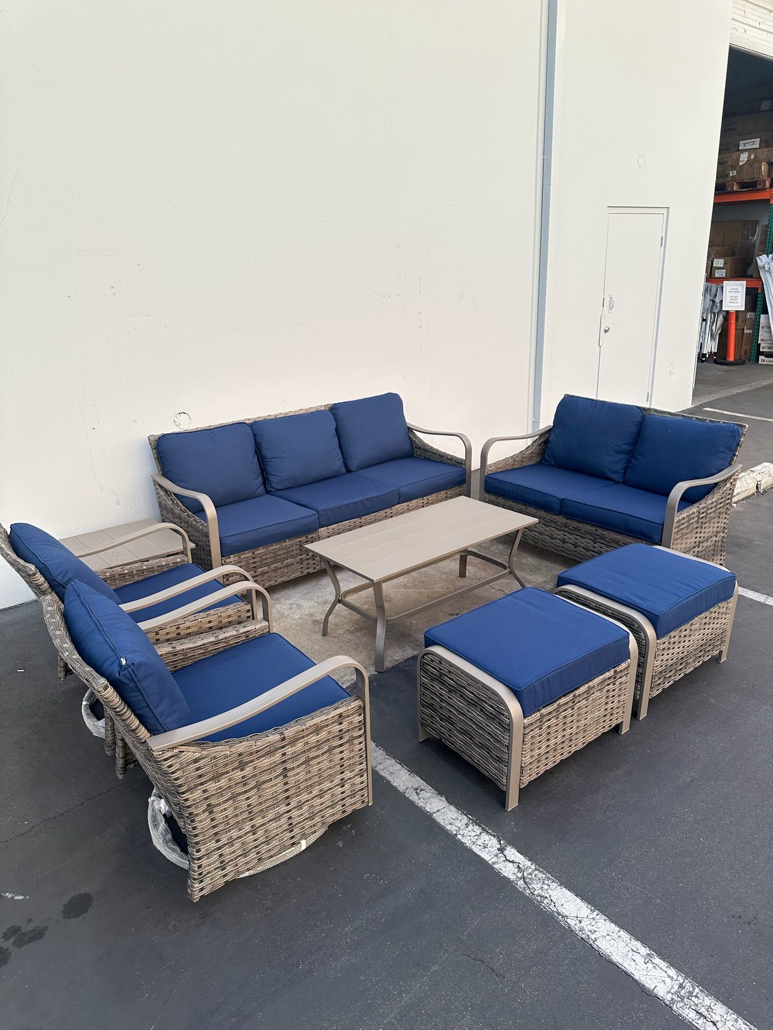 8pc Outdoor Patio Furniture Set 