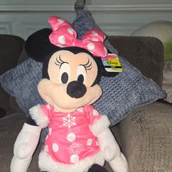 Disney Christmas theme large stuffed Minnie
