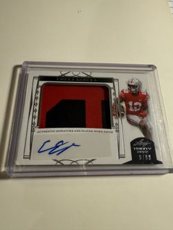 2022 Leaf Trinity Black Foil Silver #PA-EE2 Auto Emeka Ebuka 8/99