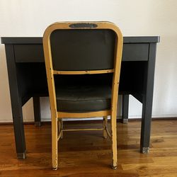 1950s Vintage Art Metal Industrial Tanker Desk