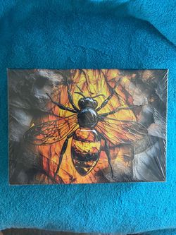 Decorative Bee Wall Art – Amber & Black