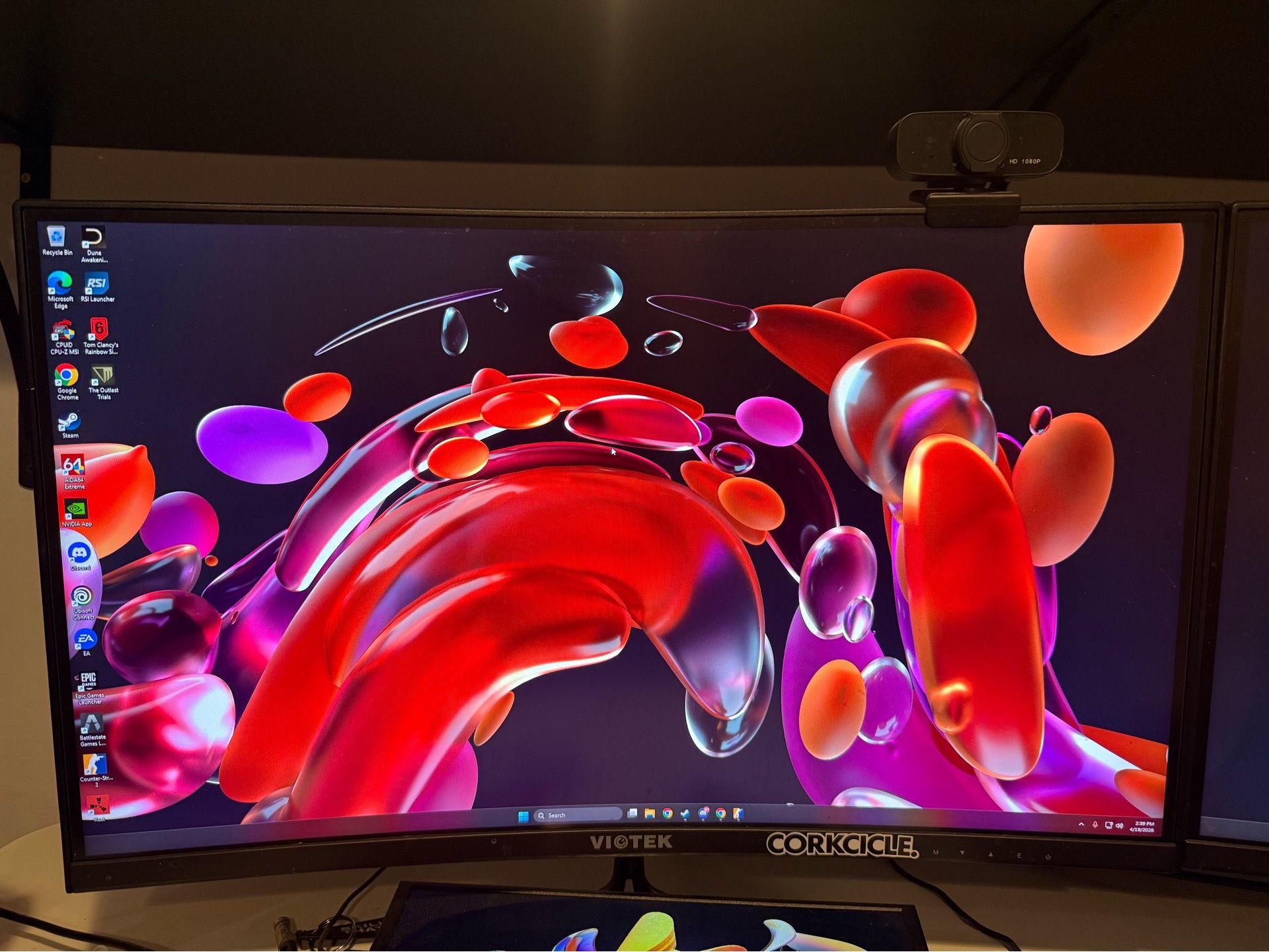 Viotek 27 inch curved 144hz monitor