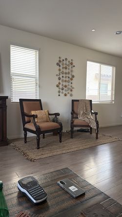 Beautiful Large Wooden Lounge Chairs $120 for both