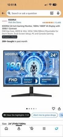 24” monitor