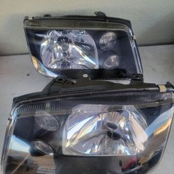 99-05 Volkswagen Jetta Headlights Luces Calaveras Micas Faros Focos Faroles Headlamps 