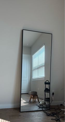 Large 77” Full-Length Black Mirror – Excellent Condition