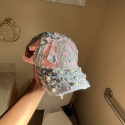 Custom Designer Denim Hat — Handcrafted Couture Statement