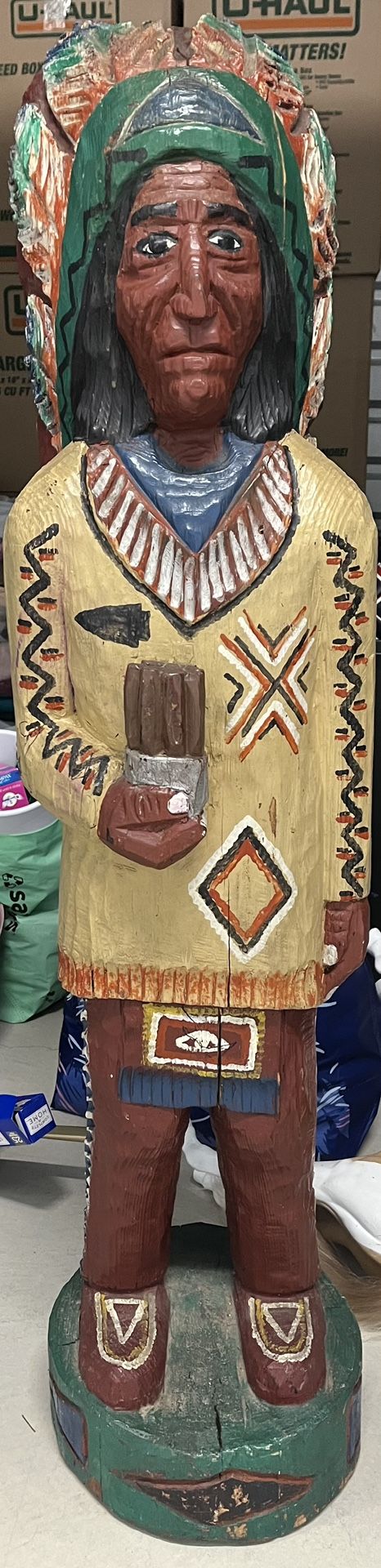 Gallagher 1970’s Cigar Store Indian Statue