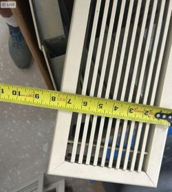 Set of 8 Metal Air Registers 6" x 24" HVAC Floor Wall Vent Covers